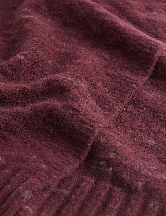 Knitted Scarf with Wool