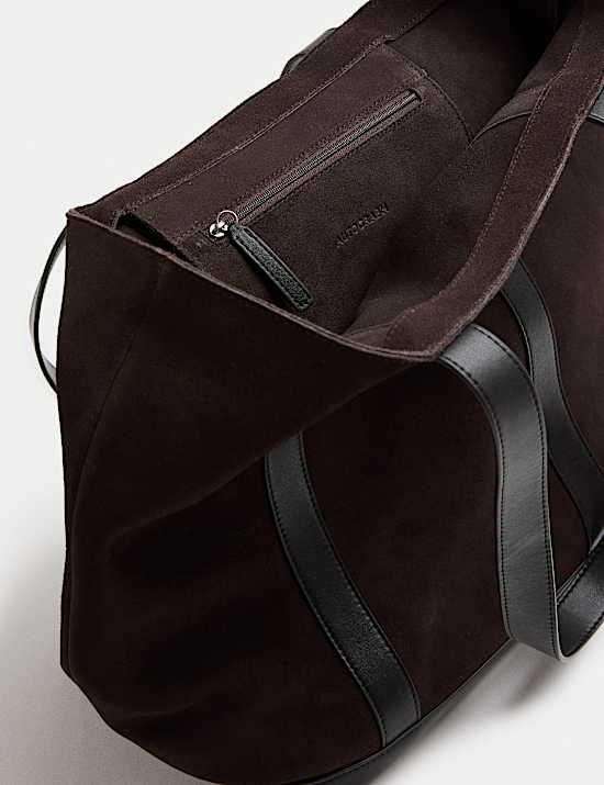 Bolso de fin de semana de ante