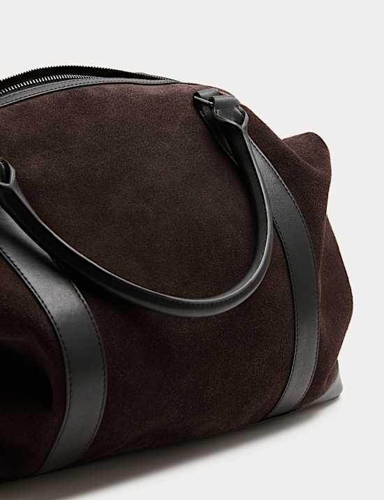 Bolso de fin de semana de ante