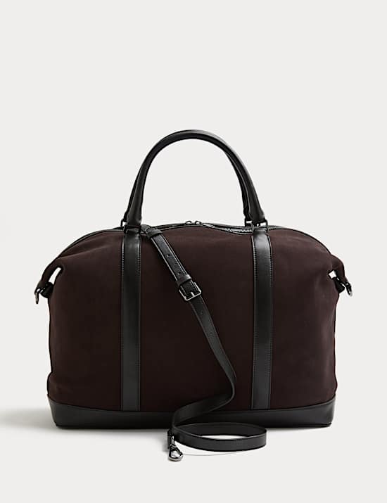 Bolso de fin de semana de ante