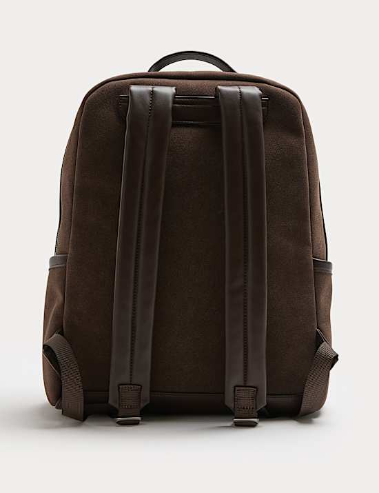 Faux Suede Backpack