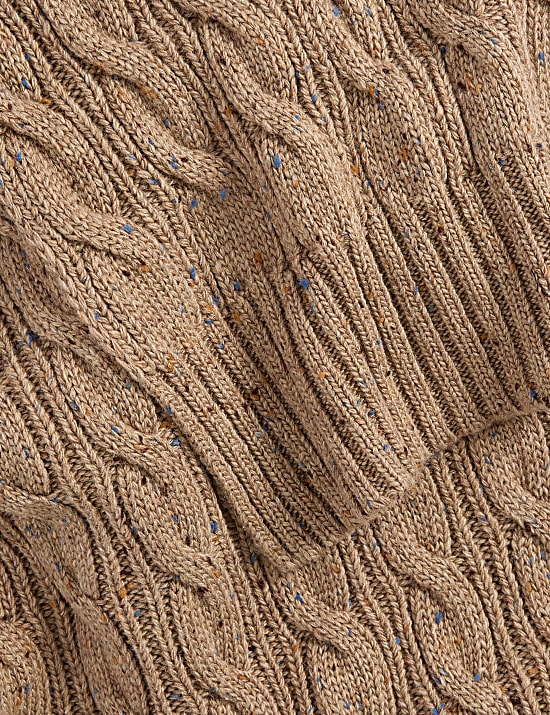 Cable Knit Hat and Scarf Set