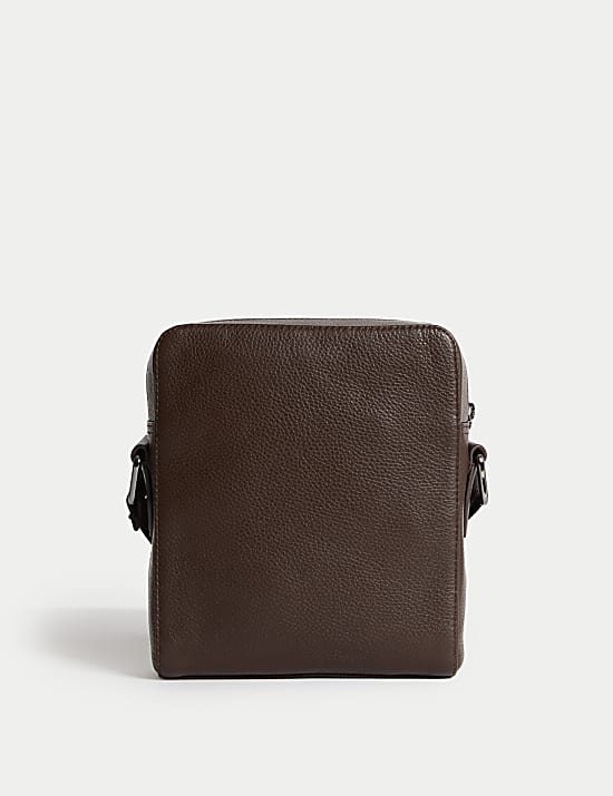 Τσάντα χιαστί από σαγρέ δέρμα