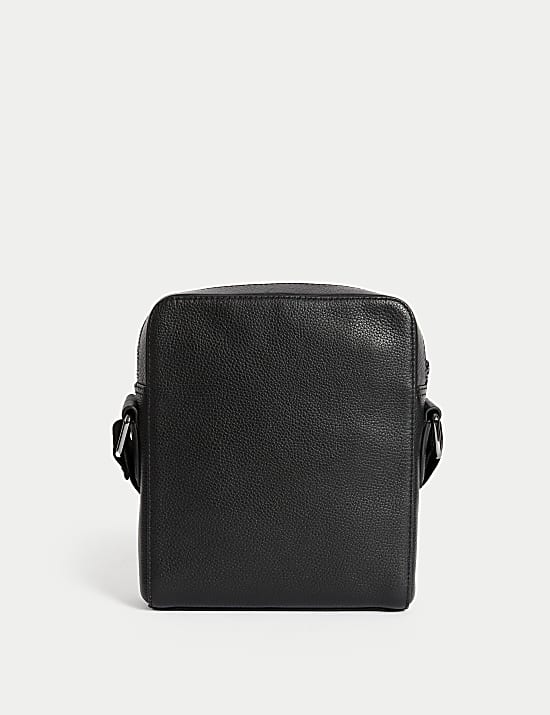 Τσάντα χιαστί από σαγρέ δέρμα