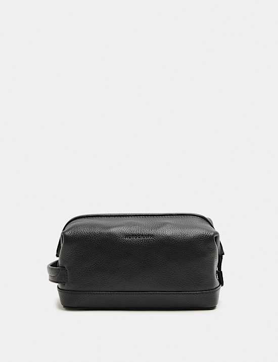 Leather Pebble Grain Washbag