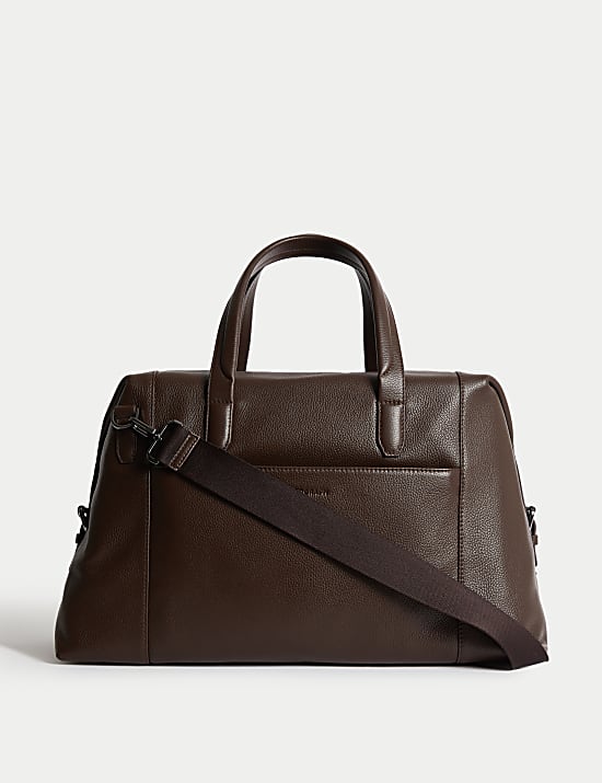 Casual Leather Weekend Bag