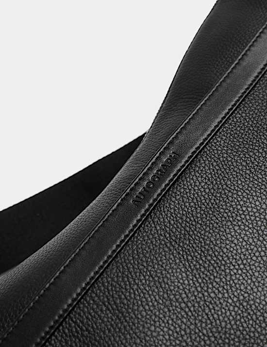 Bandolera de cuero granulado