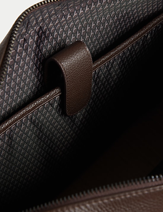 Leather Pebble Grain Laptop Bag