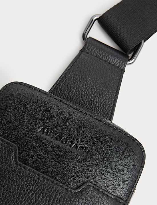 Grained Leather Phone Pouch