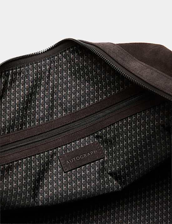 Premium Suede Buckle Weekend Bag