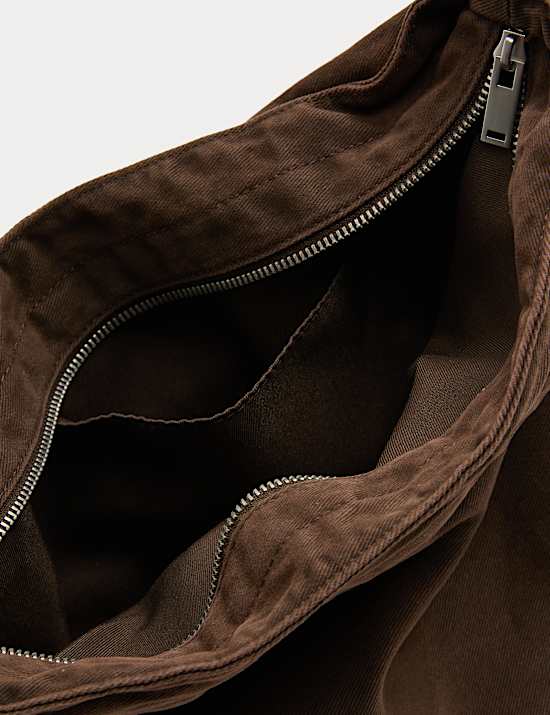 Casual Twill Messenger Bag