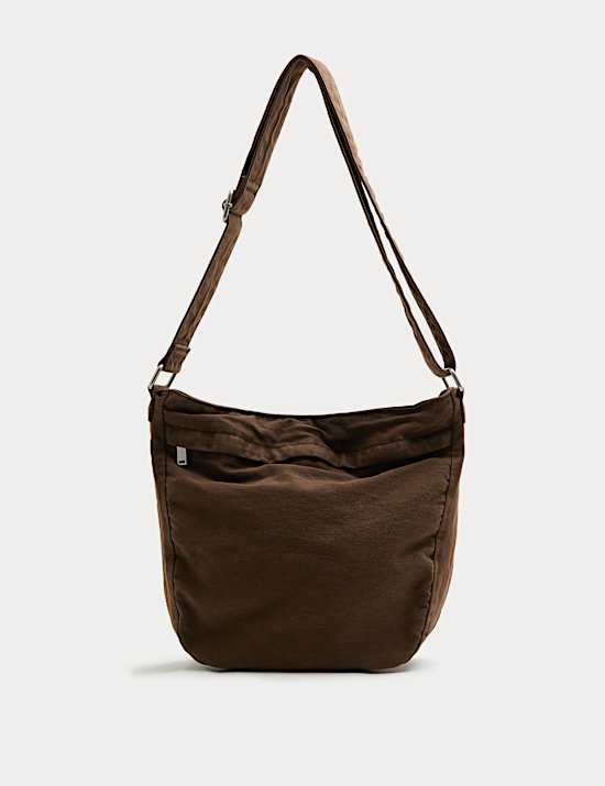 Casual Twill Messenger Bag