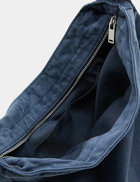 Casual Twill Messenger Bag