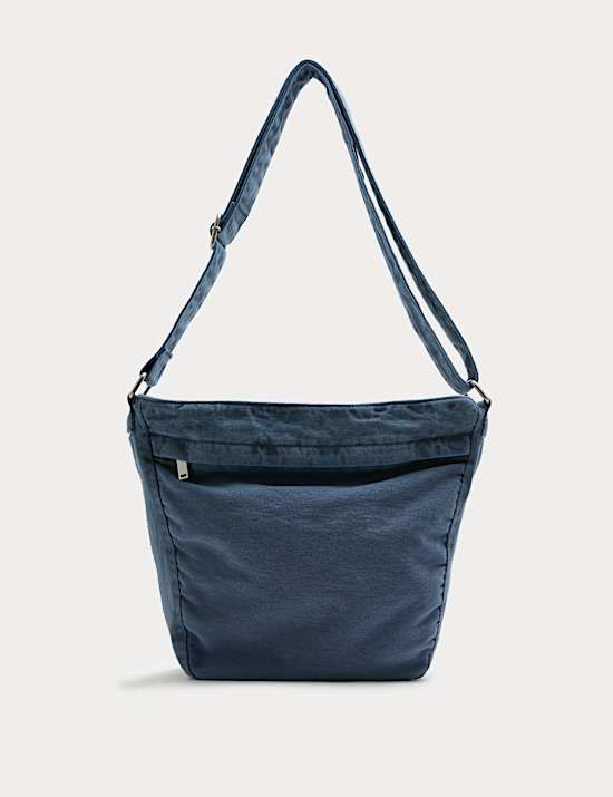 Casual Twill Messenger Bag