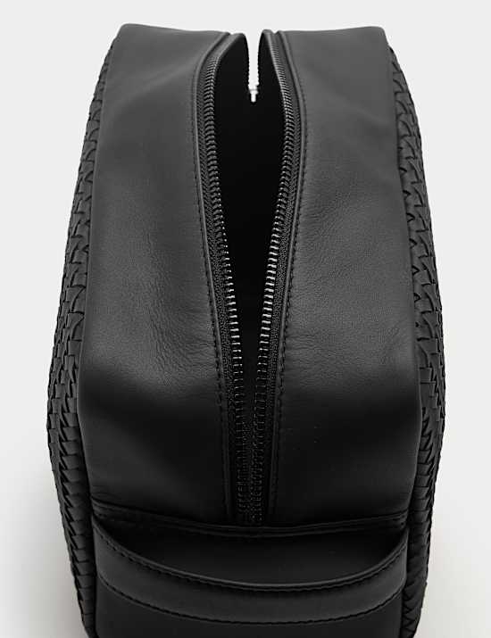 Braided Leather Washbag