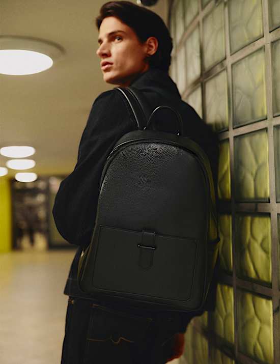 Mock Leather Backpack