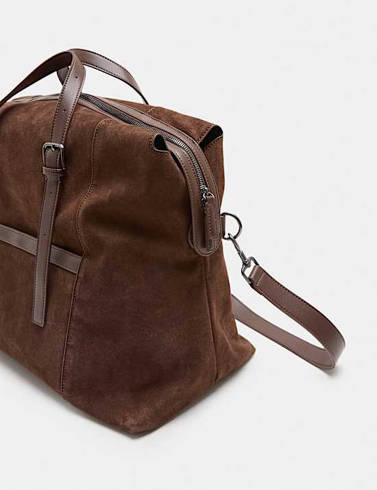 Suede Weekend Bag