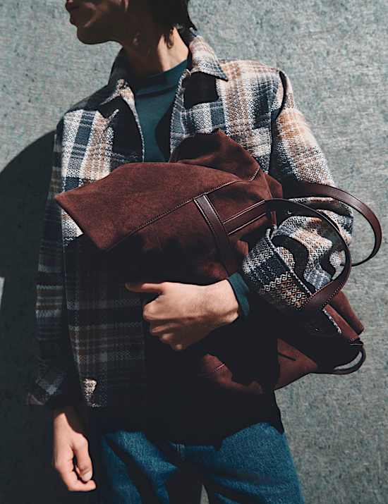 Suede Weekend Bag
