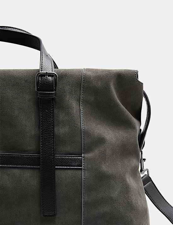 Suede Weekend Bag