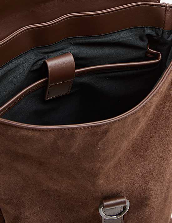 Verst&auml;rkter Lederrucksack