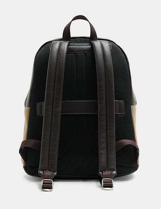 Textured Twill Mix Backpack