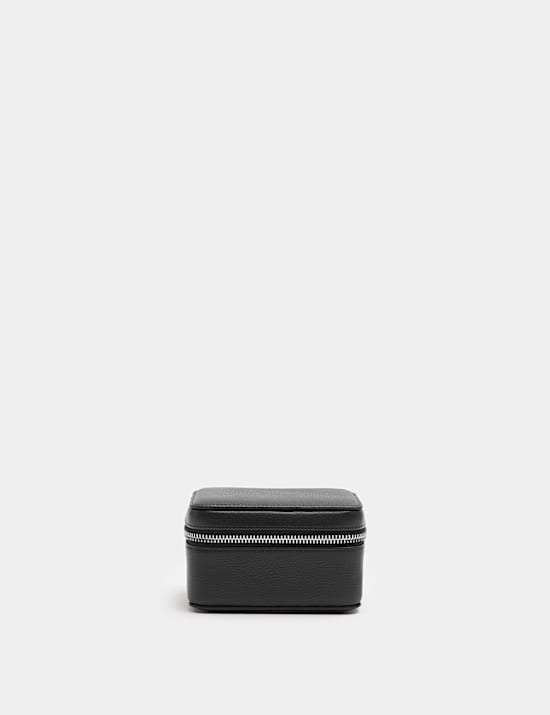 Leather Zip Double Watch Box