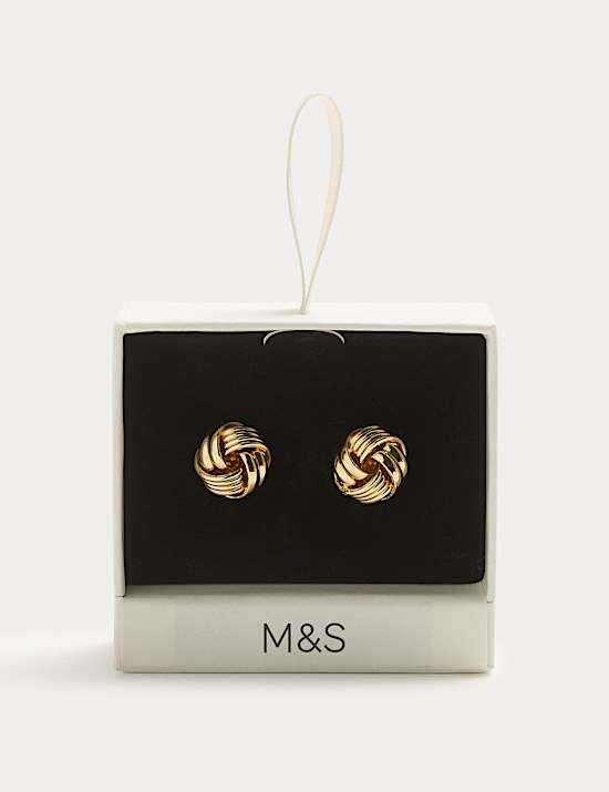 Gold Tone Knot Cufflinks