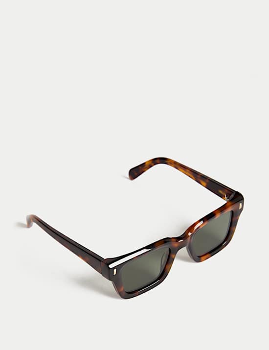 Grove zonnebril met D-frame-rand