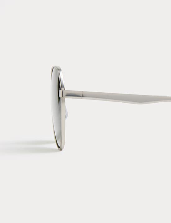 Metal Aviator Polarised Sunglasses