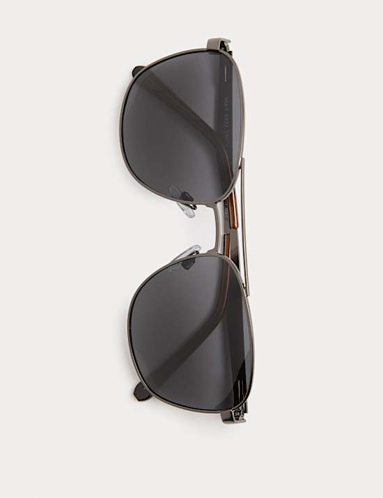 Metal Navigator Polarised Sunglasses