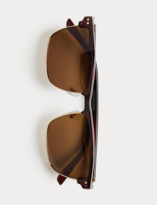 Metal mix Polarised Sunglasses