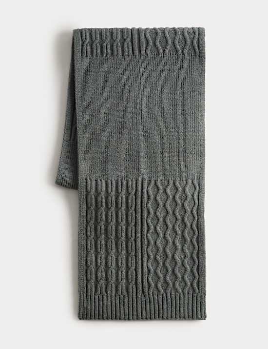 Knitted Cable Scarf