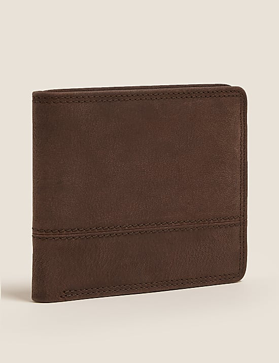 Leather Bi-Fold Cardsafe&trade; Wallet