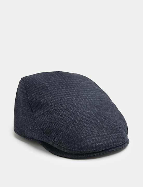 Checked Flat Cap