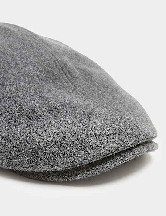 Pure Wool Flat Cap