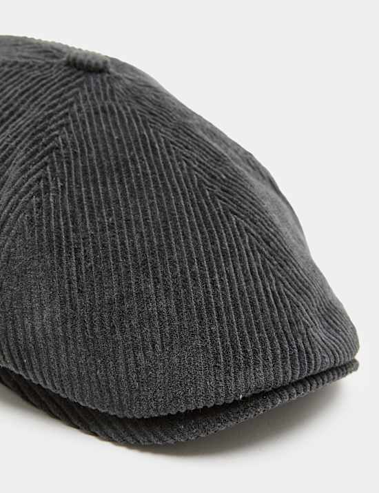 Pure Cotton Corduroy Flat Cap