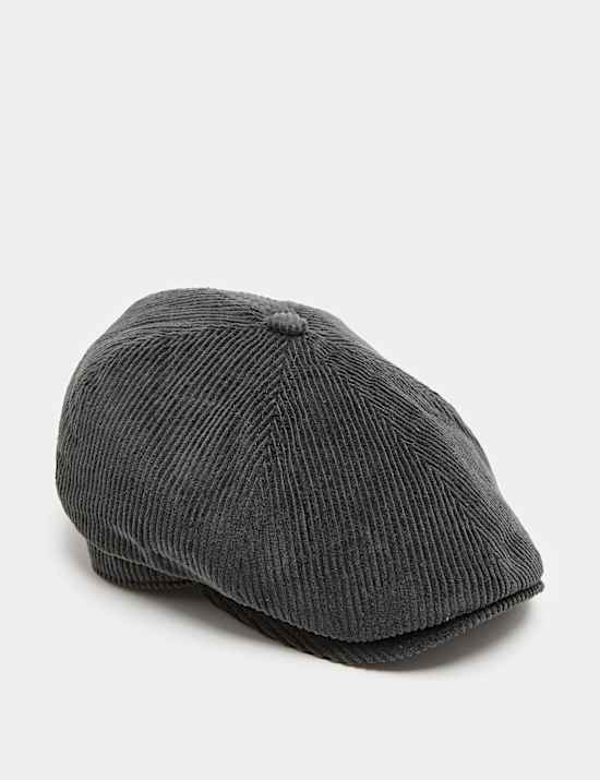 Pure Cotton Corduroy Flat Cap