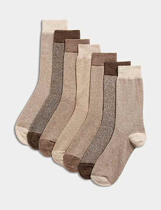 7er-Pack Cool & Fresh&trade; Socken mit hohem Baumwollanteil