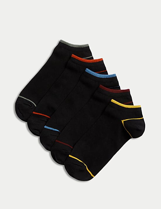 Αθλητικές κάλτσες Trainer Liners™ Cool & Fresh™ με υψηλή περιεκτικότητα σε βαμβάκι, σετ των 5