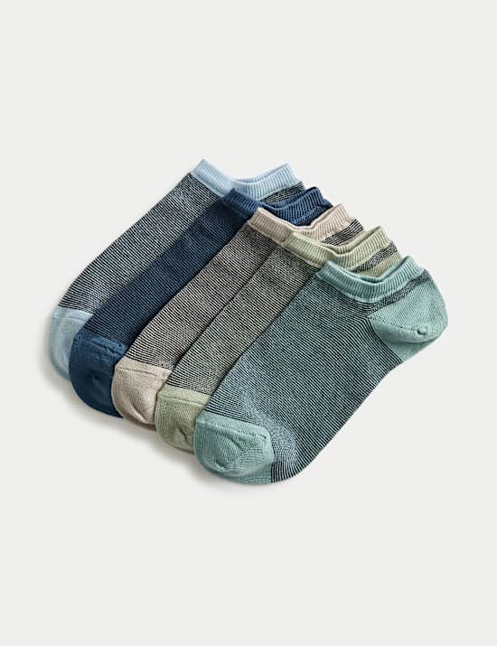 5 Pack Cool & Fresh&trade; Cotton Rich Trainer Liners&trade;