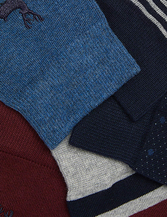 Pack de 5 pares de calcetines Cool & Fresh&trade; de algod&oacute;n variados