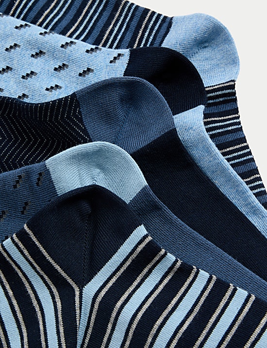 5pk Cool & Fresh&trade; Assorted Cotton Rich Socks