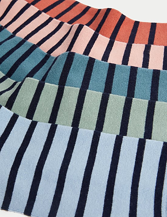 5pk Cool & Fresh™ Striped Cotton Rich Socks
