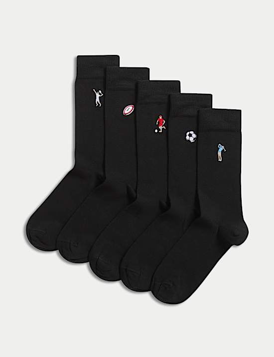 5pk Cool & Fresh™ Sports Cotton Rich Socks