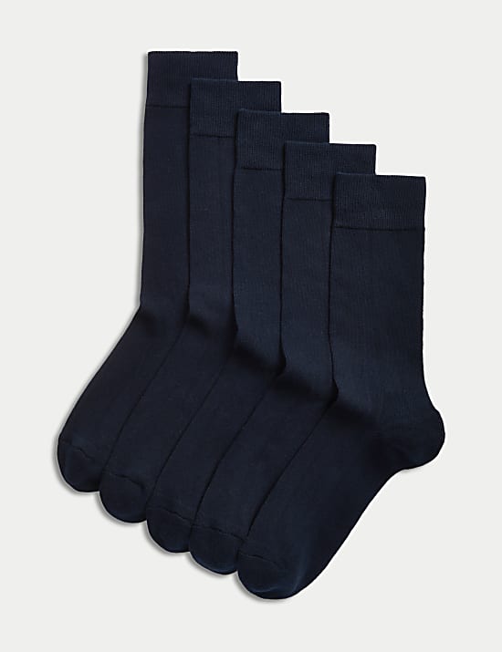 Lot de 5 paires de chaussettes Cool & Fresh&trade; &agrave; semelle matelass&eacute;e