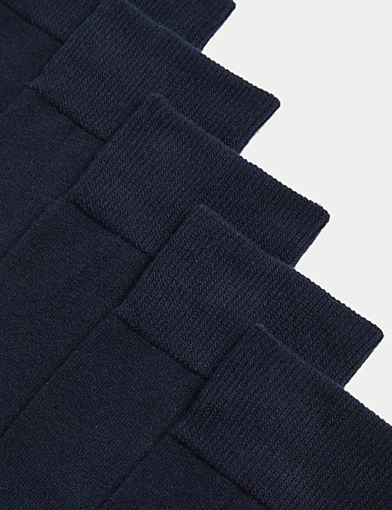 Lot de 5 paires de chaussettes Cool & Fresh&trade; &agrave; semelle matelass&eacute;e