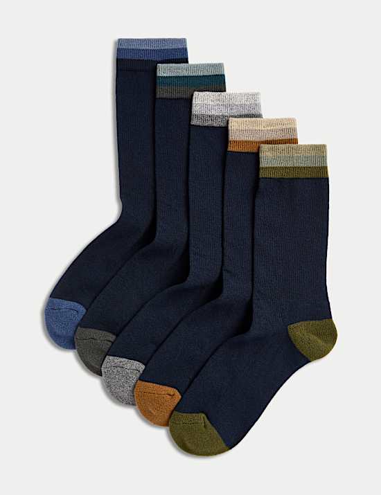 5pk Cool & Fresh™ Cotton Rich Cushioned Socks