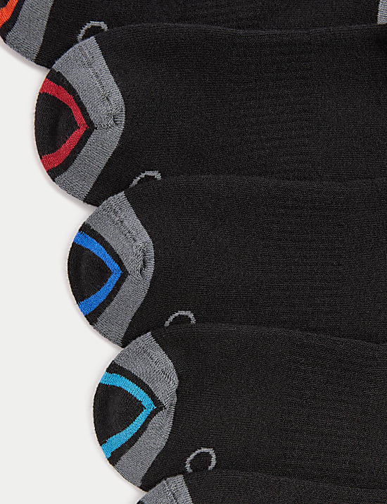 Pack de 5 pares de calcetines deportivos acolchados de algodón
