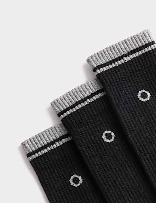 3 paar reflecterende, schokabsorberende Cool & Fresh&trade;-sokken