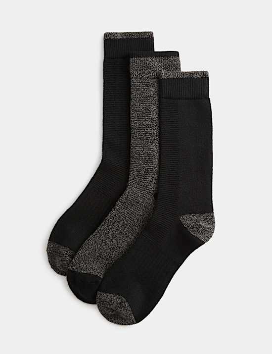 Lot de 3 paires de chaussettes thermiques Heatgen&trade; &agrave; chaleur maximale